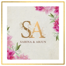 Load image into Gallery viewer, Sabina &amp; Arjun&#39;s Wedding Invitation
