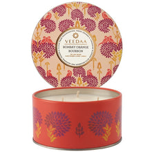 Load image into Gallery viewer, Bombay Orange &amp; Bourbon 3 Wick Tin Candle
