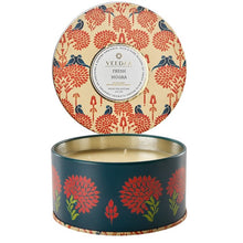 Load image into Gallery viewer, Fresh Mogra 3 Wick Tin Candle
