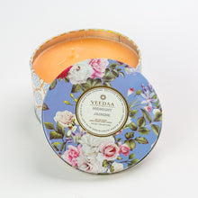 Load image into Gallery viewer, Midnight Jasmine Fragrance Candle in a 3 wick tin
