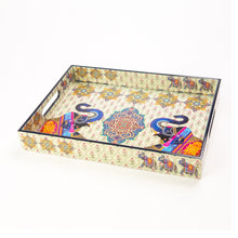 Load image into Gallery viewer, Lacquer Tray Large Double Hathi
