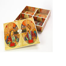 Load image into Gallery viewer, Lacquer box 8&quot; Raja &amp; Rani
