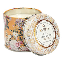 Load image into Gallery viewer, Lily &amp; Black Orchid Mason Tin Candle
