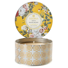 Load image into Gallery viewer, Lily &amp; Black Orchid 3 Wick Tin Candle
