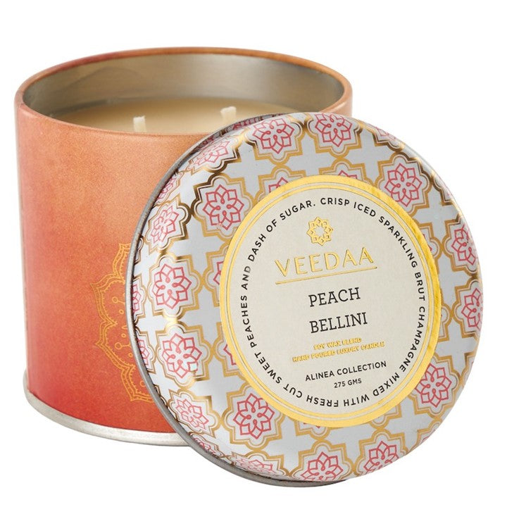 Peach Bellini Mason Tin Candle