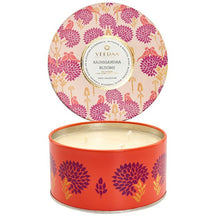 Load image into Gallery viewer, Rajnigandha Blooms 3 Wick Tin Candle
