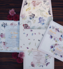 Load image into Gallery viewer, Watercolor Spring Floral Invitations

