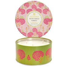 Load image into Gallery viewer, Velvet Vanille &amp; Neroli 3 Wick Tin Candle

